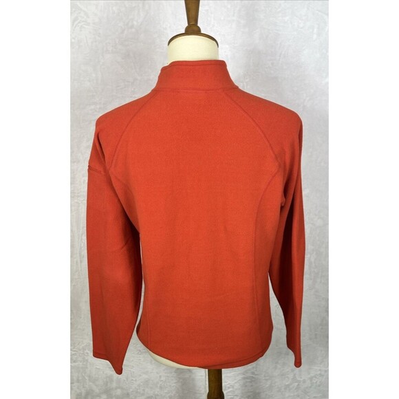 L.L. Bean Women's 1/4 Zip Fleece Pullover Top Activewear Orange Size Small - Picture 5 of 8